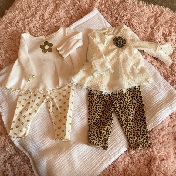 Baby Nannette & Baby Starters Other - 4 pieces! 2 outfits Baby Nannette Baby Starters 3M